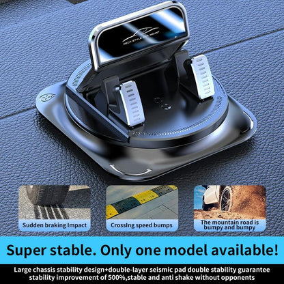 【FathersDayGift】Car phone holder 360 degree rotation. suitablefor car navigation in-car dashboard. horizontaland vertica screen adjustment angle.suctioncup fixed non-slip mobile phone holdersuitable for iPhone and Android