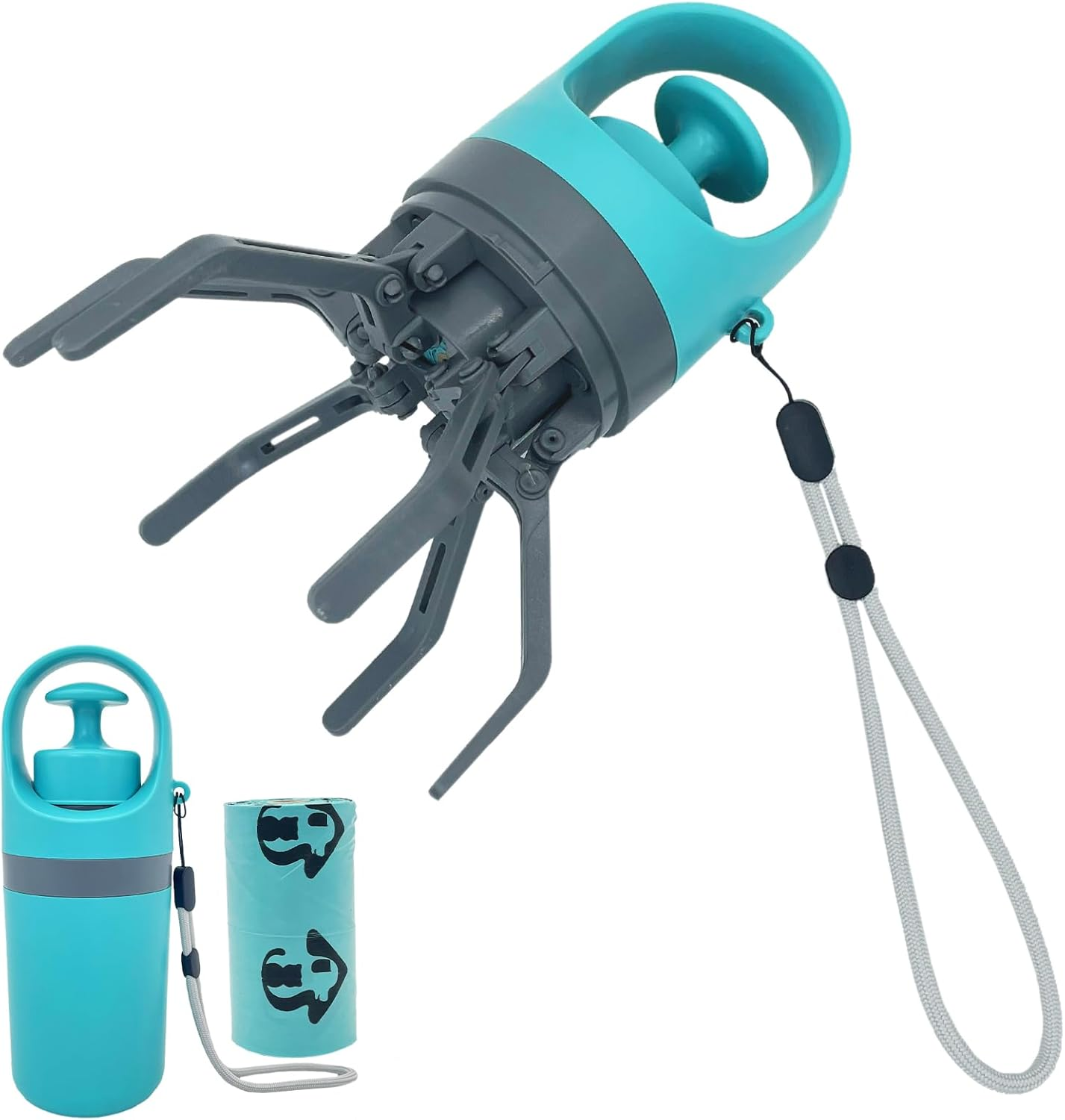 No-Touch Portable Pet Pooper Scooper & Waste Bag Dispenser