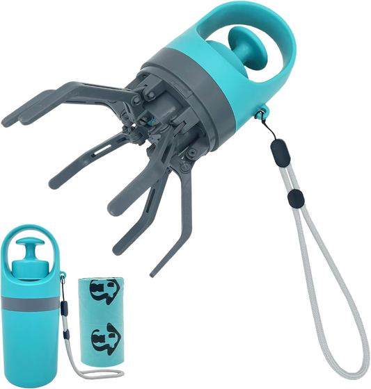 No-Touch Portable Pet Pooper Scooper & Waste Bag Dispenser
