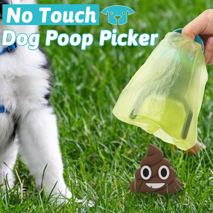 No-Touch Portable Pet Pooper Scooper & Waste Bag Dispenser